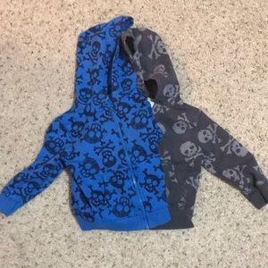 Set of 2 Skull Hoodies